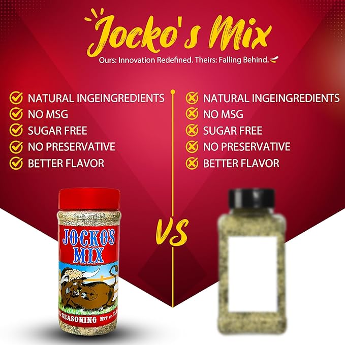 Jocko's Mix Santa Maria Style Seasoning - 15.3oz Bottle Of Tri-Tip Steak Pork and Chicken Seasoning - Santa Maria Grill - Jocko's Mix for Meat Seafood Stew &amp Vegetables