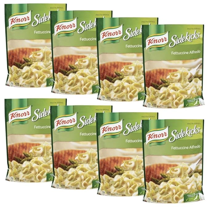 Knorr Sidekicks Fettucine Alfredo Pasta 133g/4.7oz 8-Pack {Imported from Canada}