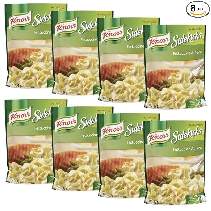 Knorr Sidekicks Fettucine Alfredo Pasta 133g/4.7oz 8-Pack {Imported from Canada}