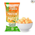 Better Than Good Savory Keto Gluten-Free Jalapeno Cheddar Protein Puffs (12-Pack) - Paleo Low Sugar Low Calorie Diabetic Friendly Snacks | 16g Protein &amp 2 Servings of Fruits &amp Veggies