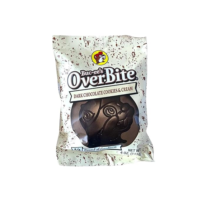 Buc-ee's Overbite Chocolate 3-Pack (Dark Chocolate Cookies &amp Cream)