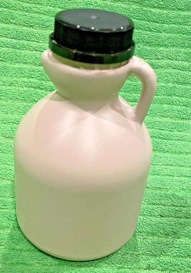 Liberty Supply Empty Maple Syrup Jugs - BLANK - Half Pint (8 FL OZ Each) - Case of 18 Containers MADE IN USA with Food Grade Materials.