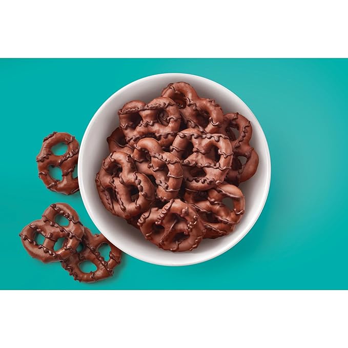 HERSHEY'S Milk and Dark Chocolate Covered Dipped Pretzels Bags 8.5 oz (6 Count)