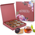 BeleePlanner Tea Gift Set 100% Pure &amp Natural 9 Blended Herbal Tea Travel Edition Gift Box for Women &amp Men Caffeine Free Non GMO Additives Free