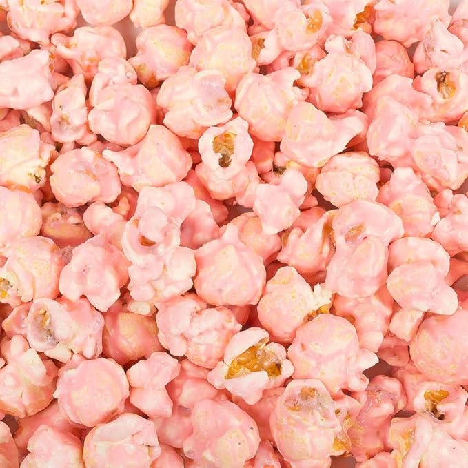 9lbs Pink Candy Buffet Set With Jelly Beans Lollipops Chocolate Gems Sanded Gummy Bears Fruit Chews and Popcorn For Parties (Feeds 24-36 People) - Candy Only