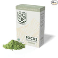 Sage Matcha Focus Organic Matcha Latte Packets - Ceremonial Grade Japanese Matcha Powder with Oat Milk - Unsweetened Plant-Based Instant Matcha Latte Drink Mix Dairy-Free - 6 Single-Serve Sticks