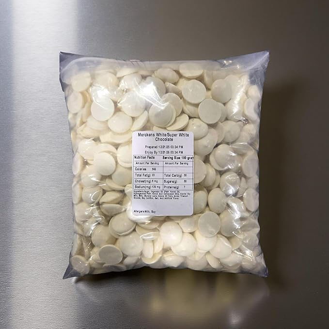 Merckens Coating Wafers Melting Wafers Super White 5 pounds