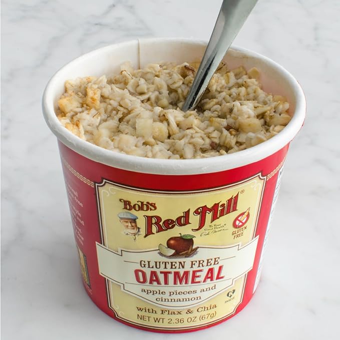 Bob's Red Mill Oatmeal Cup Variety Pack (Classic Maple Apple) 1 cup (Pack of 12) - Non GMO Whole Grain Kosher