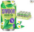 Swoon Perfectly Sweet Green Tea | Zero Sugar Lightly Caffeinated &amp Refreshing | Keto Paleo Vegan Non-GMO &amp Gluten-Free | Naturally Sweetened with Monk Fruit &amp Stevia | Only 5 Calories