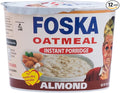 Foska Oatmeal Instant Porridge Almond 2.6 Ounce (Pack of 12)
