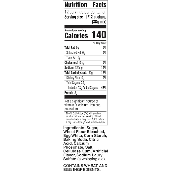 Betty Crocker Angel Food Cake Mix Just Add Water 16 oz (Pack of 12)