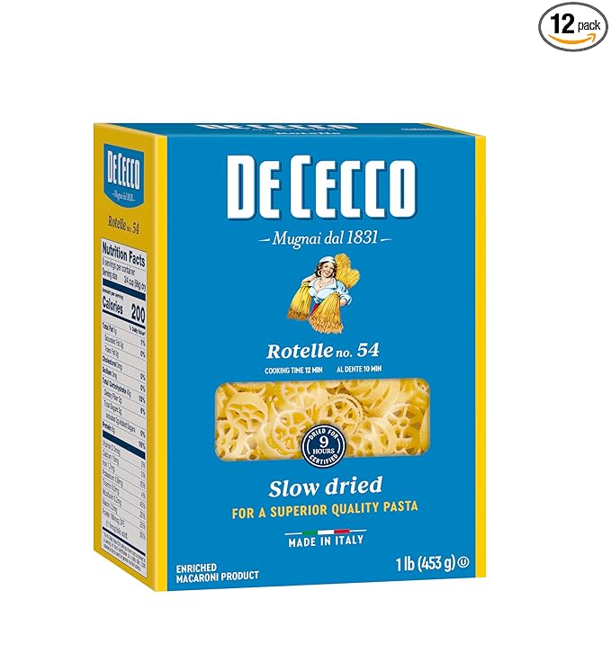 De Cecco Pasta Zita Cut No.118 1 Pound (Pack of 12) - Made in Italy High in Protein &amp Iron Bronze die