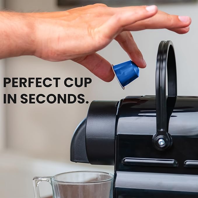 GILA Café Decaf Aluminum Coffee Capsules – Dark Roast Espresso Pods Compatible with Nespresso Original Machines – 100% Arabica Naturally Water-Processed 10 Count