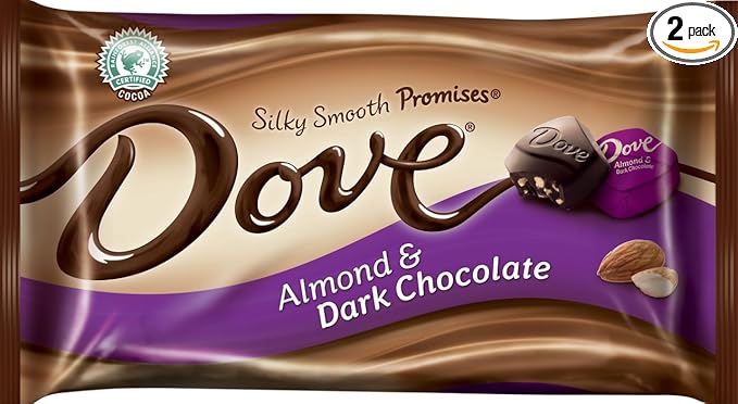 2 - 7.94oz Bags of Silky Smooth Chocolate Promises (Almond Dark Chocolate)