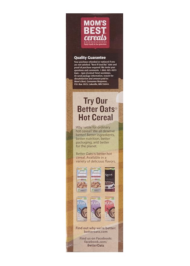 Mom's Best Naturals Oats And Honey Blend 4 18 Ounce  Pack of 14 18 Ounce