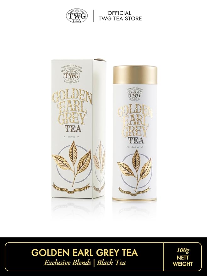 TWG Tea | Golden Earl Grey | Black Tea | Bergamot | Haute Couture Tin 100g | Gift Set