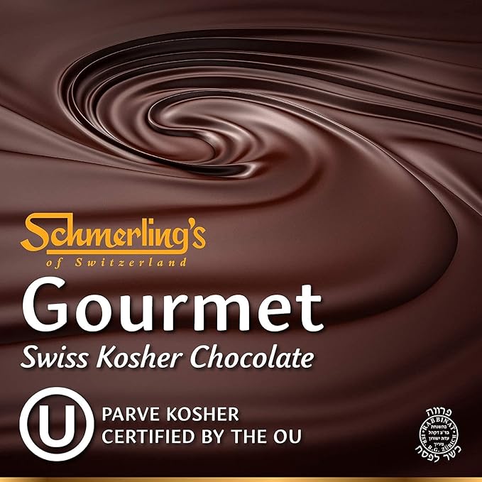 Schmerling's Dark Swiss Chocolate - 72% Cocoa - All Natural Chocolate - Vegan - Gluten Free - Paleo - Non GMO - Non Dairy - Gourmet Parve - Kosher OU - 3.5oz Each (Pack of 5)