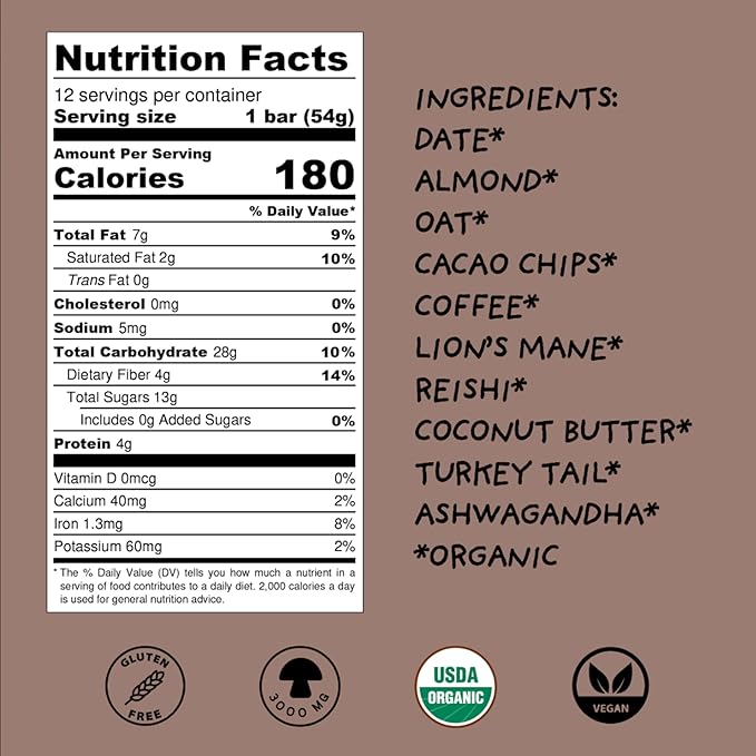 Wise Bar Mocha Coconut 12 Count (OLD) Packaging