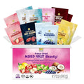 SUNGIVEN Freeze Dried Fruit Mixed for Beauty Variety Pack of 12 Bag 7 Kinds of Fruit Health Snack Rich in Vitamins Apple Strawberry Blueberry Lemon Coconut Fig Red-Dates No Sugar Added 9.7 oz