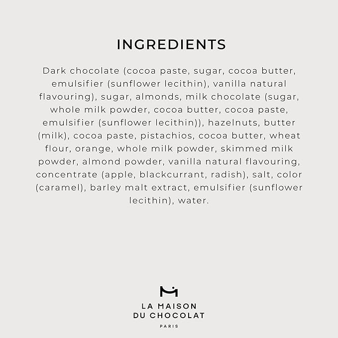 LA MAISON DU CHOCOLAT Pralines Gift Box Gourmet Milk and Dark French Chocolate Gift Box (6 Pieces)