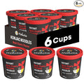 Hethstia Konjac Noodles Red Curry Soup Cups – 6-Pack Shirataki Angel Hair Pasta Low Carb (4g) Instant Konjac Spicy Red Curry Broth Gluten-Free Low Sugar Low Fat Healthy Asian Ramen