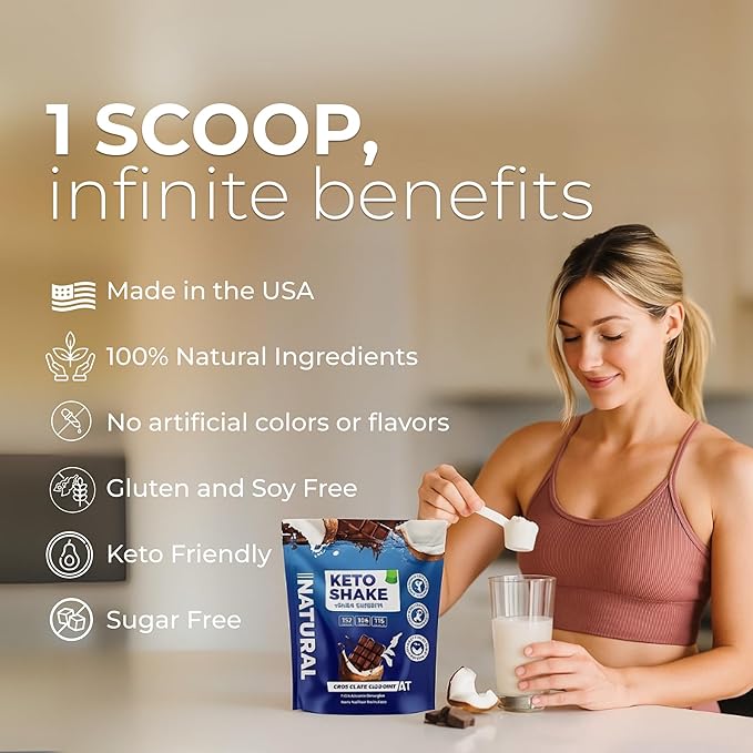 About Time Keto Shake with Bovine Collagen Protein + MCTs from Coconuts - 19g Fat 10g Protein 5g Net Carbs - Vanilla Caramel 1lb