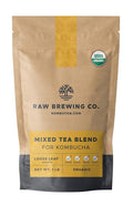 Kombucha.com Certified Organic Loose Leaf Tea - Kombucha Brewing Blends (Black/Green/White Tea Blend 1 Pound + 100 XL FILTER BAGS)