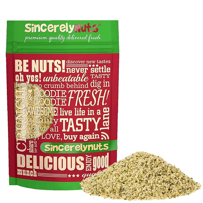 Sincerely Nuts Hulled Hemp Seeds – (3 lb bag) All Natural Super Food | Natures Complete Protein Contains All 9 Essential Amino Acids | Omega 3 Fat for the Heart | Non GMO Kosher Gluten Free Raw