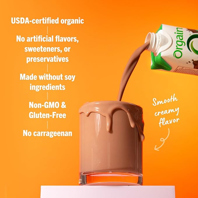Orgain Organic Nutritional Protein Shake Creamy Chocolate Fudge - 16g Grass Fed Whey Protein Meal Replacement 20 Vitamins &amp Minerals Fruits &amp Vegetables Gluten Free Non-GMO 11 Fl Oz (12