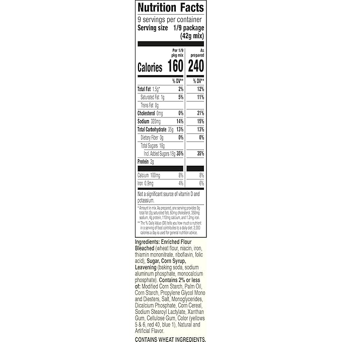 Betty Crocker Delights Super Moist Party Rainbow Chip Cake Mix 13.25 oz. (Pack of 12)