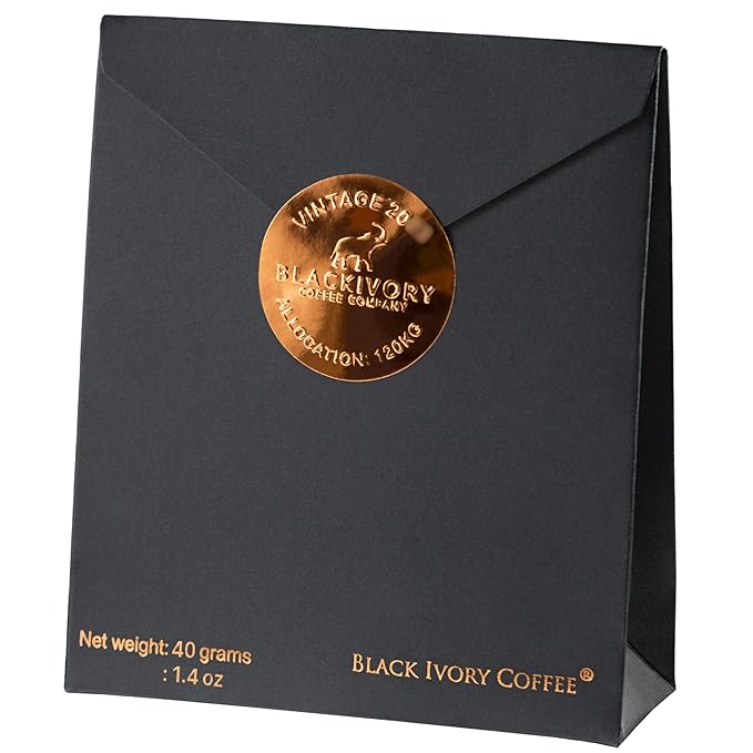 Black Ivory Coffee | Naturally Refined by Elephants | Rare Thai Arabica Whole Bean Coffee | 40 g (1.4 oz)