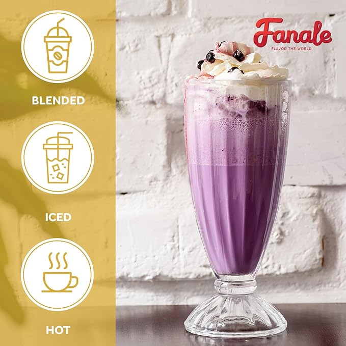 Fanale Premium Ube Taro Bubble Tea Flavoring Powder | Purple Sweet Potato Powder | Perfect for Baking Smoothies Desserts and Drinks | Instant Flavoring Powder for Boba Milk Tea - 2 Pounds (Pack of 1