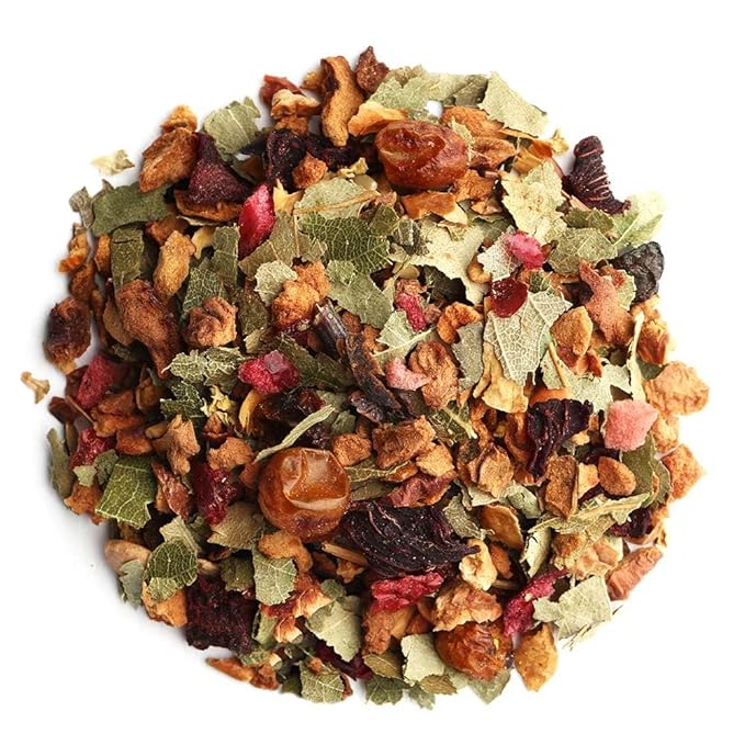 Palais des Thés Caffeine-Free Tea - Organic Scandinavian Wellness Herbal Blend - Premium Loose Leaf Tea Serves 20-25 Cups - 3.5oz Tin