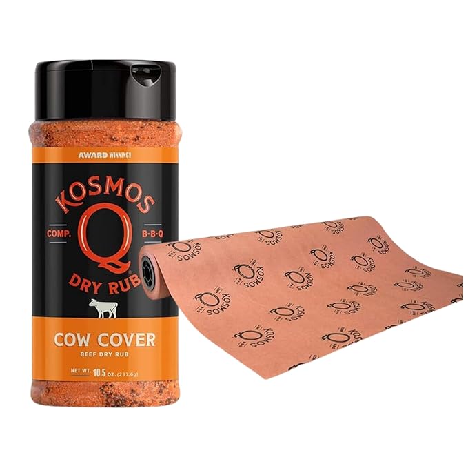 Kosmos Q Cow Cover Steak Seasoning Rub &amp Kosmos Q Pink Butcher Paper