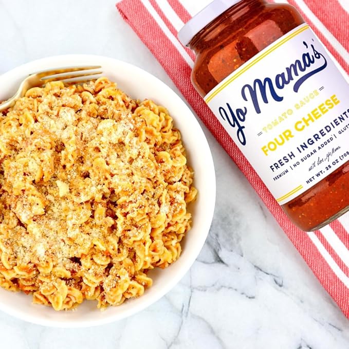 Yo Mama's Foods Keto Pasta Sauces - Pack of (6) - No Sugar Added Gluten Free Preservative Free Paleo Friendly and Made with Whole Non-GMO Tomatoes!