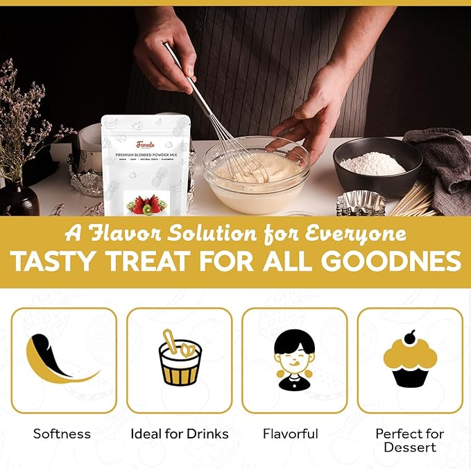 Fanale Premium Condensed Bubble Tea Flavoring Powder | Perfect for Baking Smoothies Desserts and Drinks | Instant Flavoring Powder for Boba Milk Tea - 2.2 Pounds (Pack of 20).