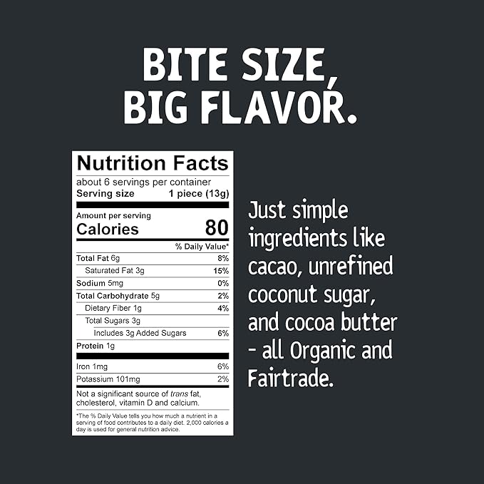 Hu Hazelnut Butter Dark Chocolate Bites | 6 Pack | Natural Organic Vegan Gluten Free Paleo Non GMO Fair Trade Dark Chocolate