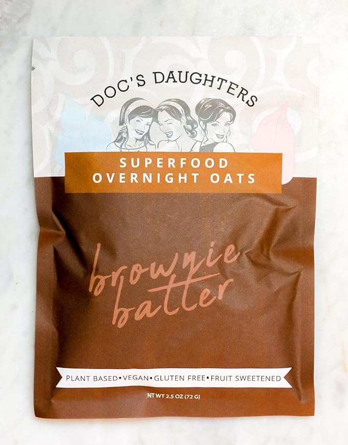 Doc's Daughters Superfood Overnight Oats - Brownie Batter (6 Pack)