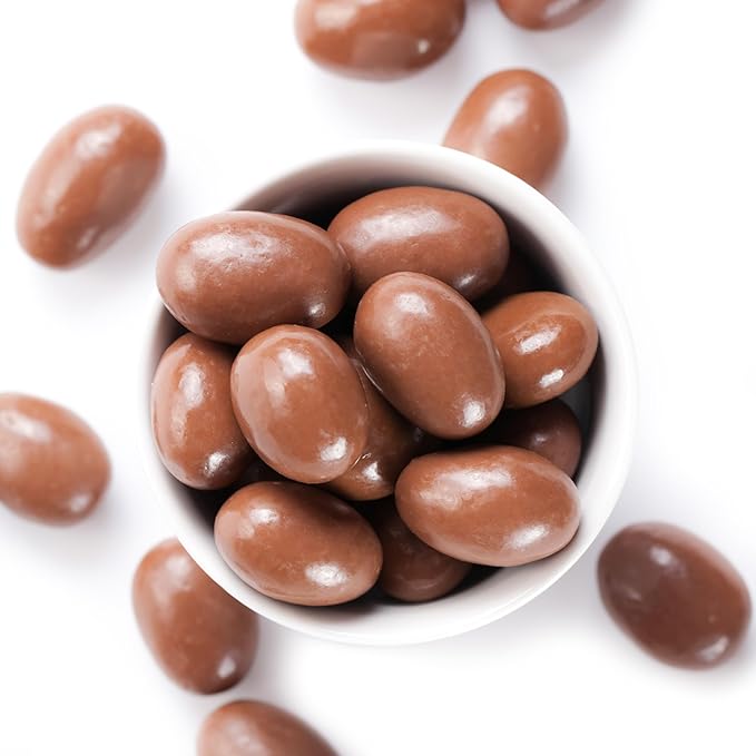 Yupik Milk Chocolate Covered Almonds 2.2 lb (35.2 oz)  Pack of 6 Kosher Whole Nuts Almonds Dipped in Fine Milk Chocolate Crunchy &amp Smooth Chocolate Candy Classic Sweet Snacks