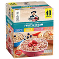 Instant Oatmeal Fruit &amp Cream Variety Pack 1.05 oz Packets 40 Count | Assorted Fruit Flavors with Creamy Taste | Quick Heart-Healthy Whole Grain Breakfast Cereal