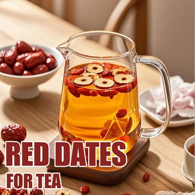 Premium Jujube Date 1LB/453gChinese Red Date Organic 红枣 100% Natural Sweet and Chewy Health Snack Dried Jujube for Snacking Tea Soup Baking or Oatmeal
