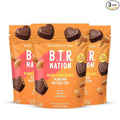 B.T.R. Nation - Dark Chocolate Almond Butter Cups - Superfood Candy Date Sweetened 0g Refined Sugar Vegan Dairy Soy Free - 3 Pack
