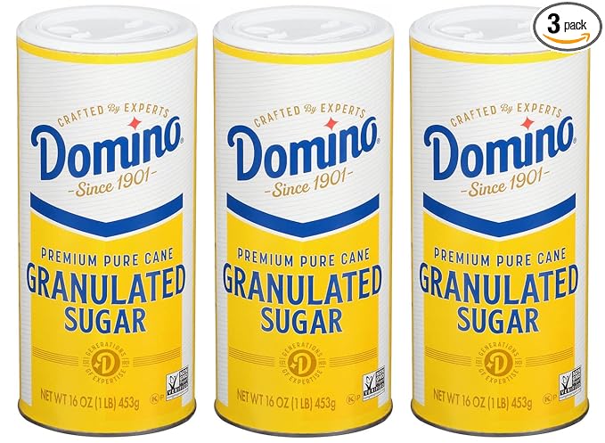 Domino® Granulated Sugar 16 oz Domino® Sugar Canisters (Pack of 3)