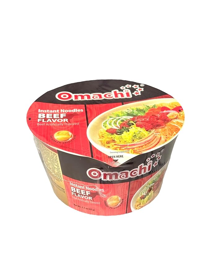 Asia Style Instant Noodles (CASE SET OMACHI STEWED BEEF POTATO NOODLES)
