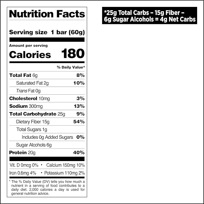 Quest Nutrition Caramel Chocolate Chunk Protein Bar 20g Protein 1g Sugar 4g Net Carbs Gluten Free Keto Friendly 12 Count