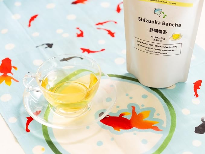 Shizuoka's Finest Organic Bancha tea - JAS Certified Non-GMO No-additives Authentic Japanese Origin 100% Pure Premium Bancha (roasted green tea) leaves 10 gram travel size bag (10 gram travel siz