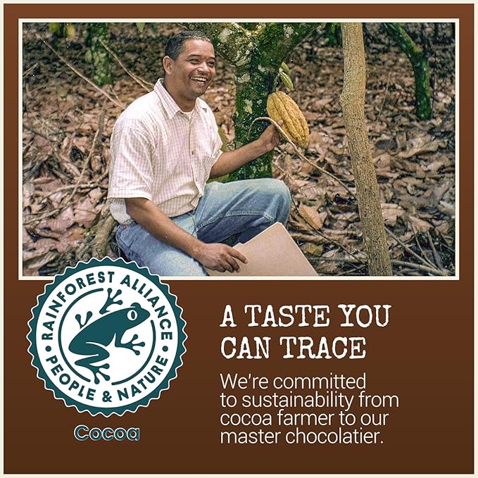 Chocolove Coffee Crunch Dark Chocolate Bars | 55% Cocoa | Crunchy Coffee Bean Bits | Smooth &amp Sweet | Premium Dark Chocolate | Non GMO Rainforest Alliance Certified 3.2oz Bar (12 Pack)