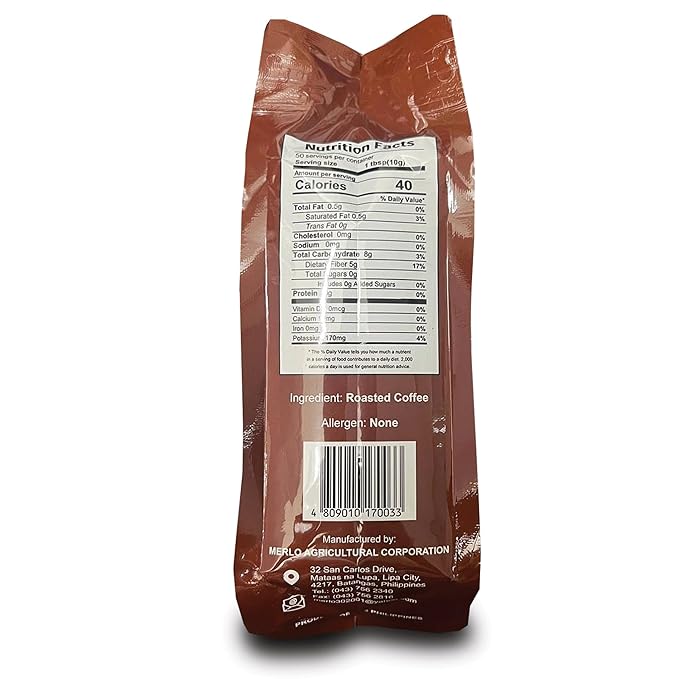 Batangas Brew Kapeng Barako 100% Philippine Coffee Regular Grind 500 grams/17.64 oz
