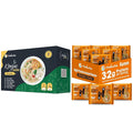 Hethstia Konjac Noodle Variety &amp Chicken High Protein Ramen 10-Pack Low Carb Shirataki Pasta with 6-Pack 32g Plant Protein Chicken Ramen Cups Keto Low Calorie Non-GMO Healthy Instant Meal