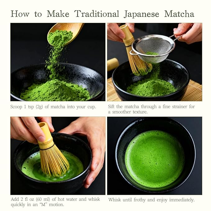 Japanese Ceremonial Grade Matcha Powder – USDA Organic | 3oz Tin | Smooth Taste with Low Bitterness | Calm Clear Energy | Pure Matcha